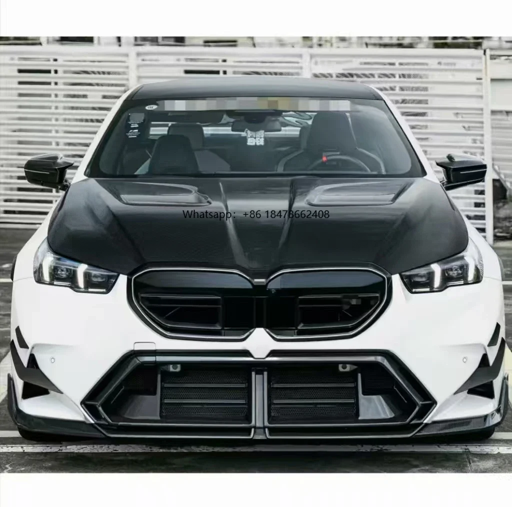 For 5 Series M5 G90 G99 SQ Style Dry Carbon Fiber Front Hood Hot Sale Engine Hood Replacement Parts New