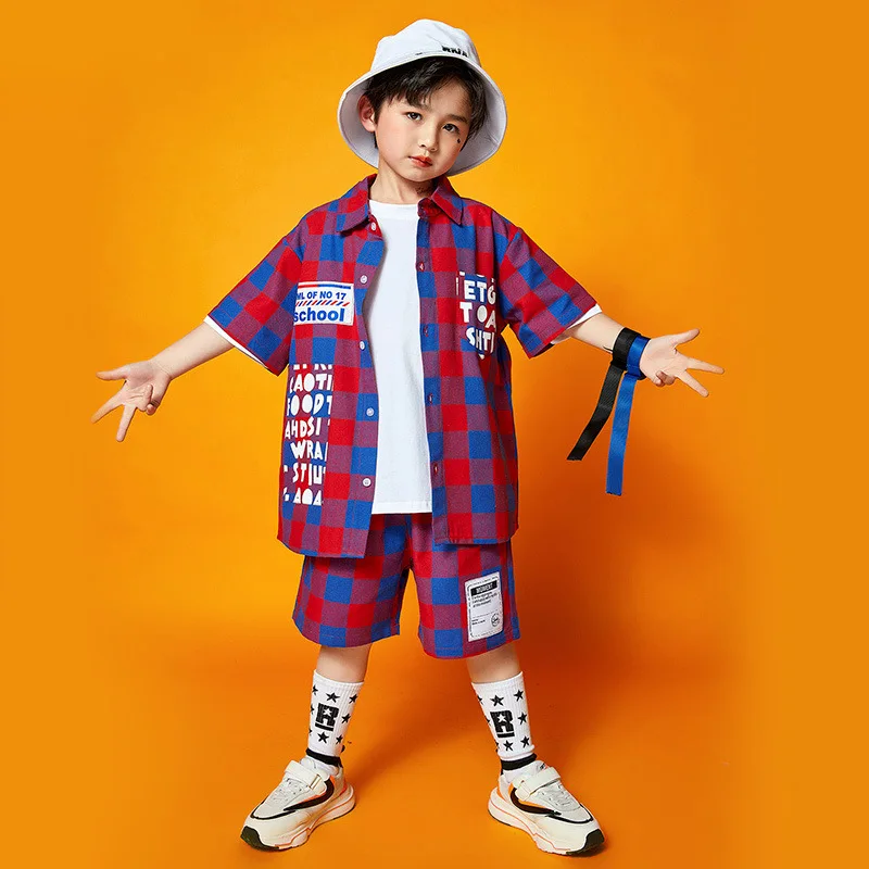 Wydajność ubrań na dzień dziecka Hiphop Dance Suit Boy kostium dziecięcy moda hip-hop markowa odzież dziecięca