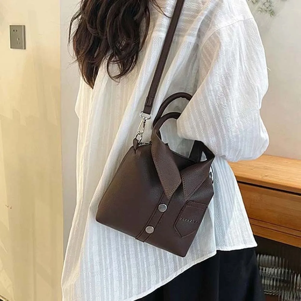 

Elegant Clothes Shaped Crossbody Bag PU Leather Korean Style Square Compact Shoulder Bag Shirt Shaped Waterproof Women Handbag