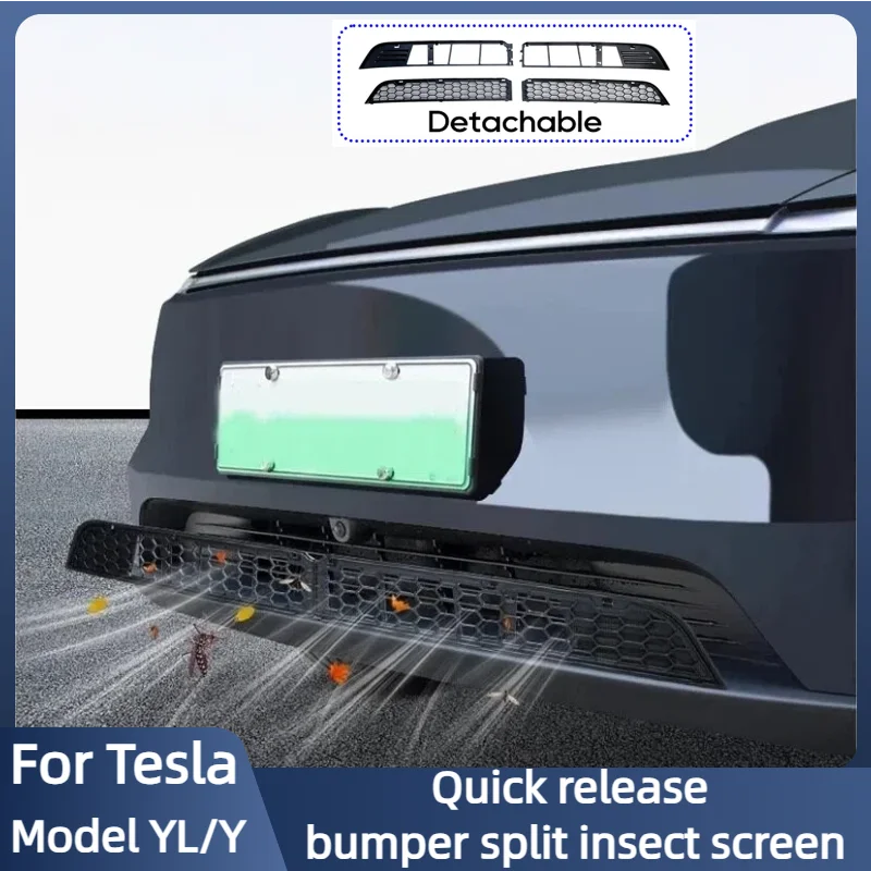 For Tesla Model YL 2026 / Y Juniper 2025+ Inner Vent Grille Lower Bumper Anti Insect Net Air Inlet Anti Dust Proof Cover