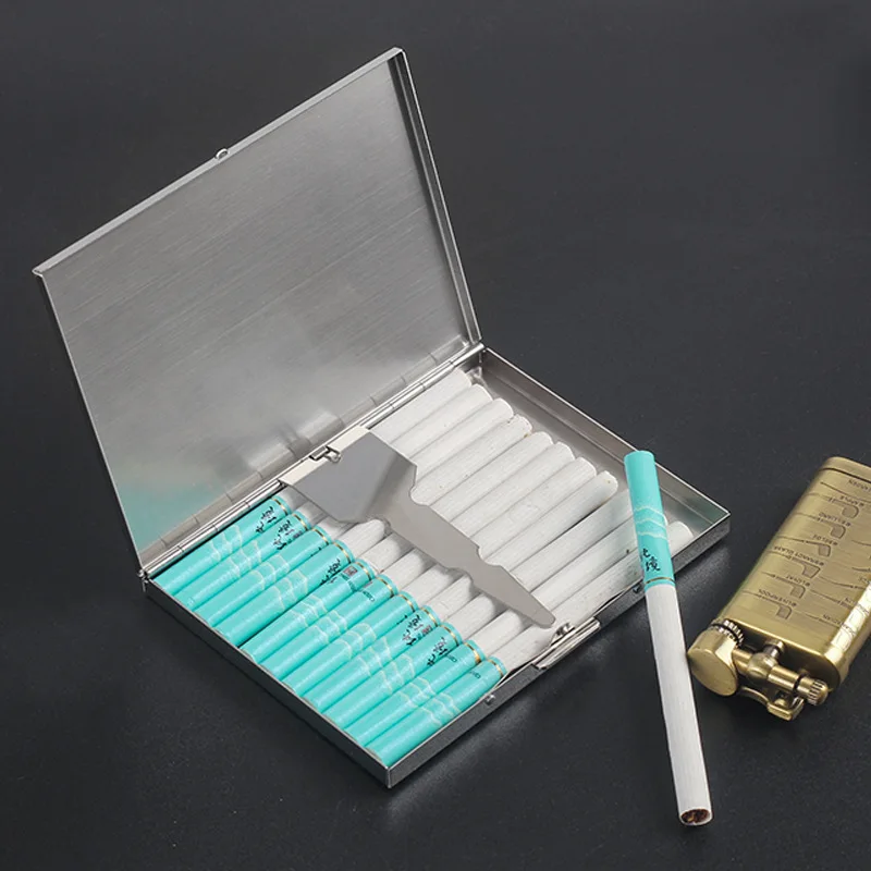 

Cigarette Holder Box Cigar Tobacco Holder Creative Pocket Storage Container Reusable Hand Roll Cigarettes Case Smoking Accessory