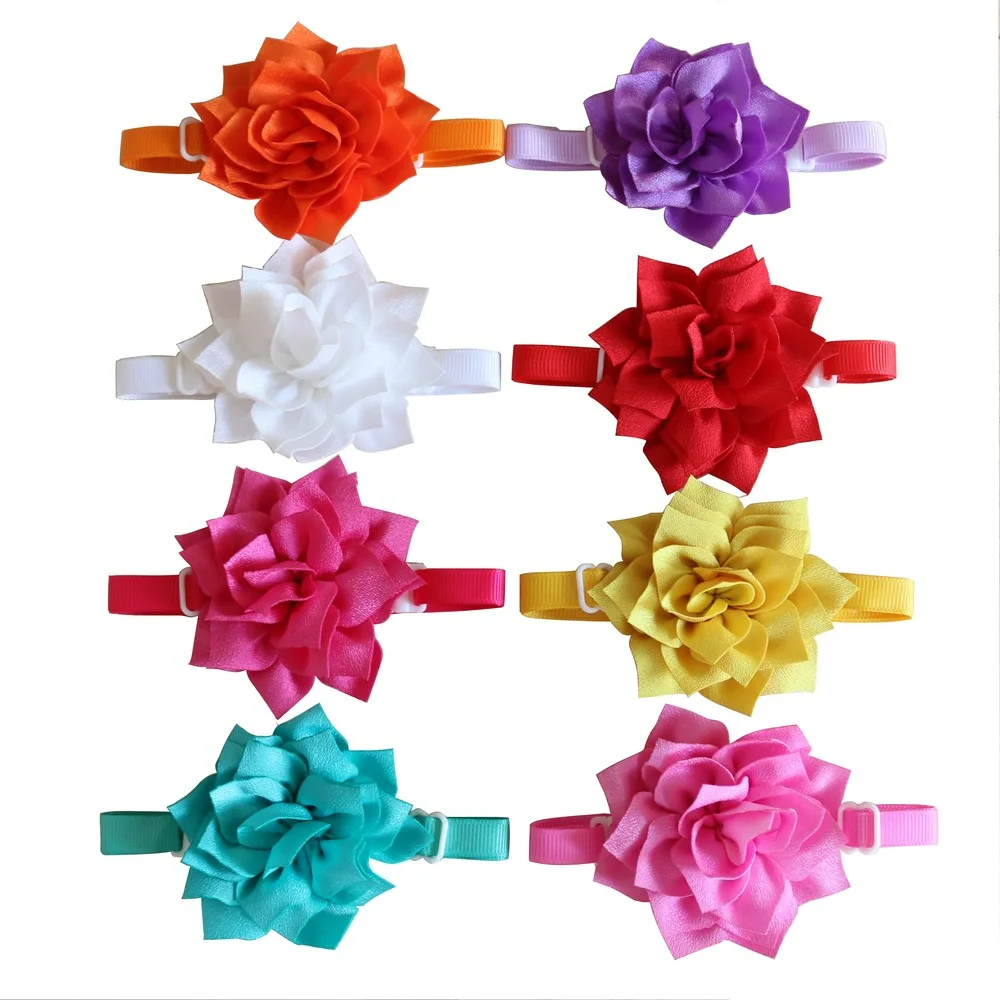 60PCS Flower Bowties Pet Products Pet Dog Cat Bow Ties Collar Cute Dog Grooming Accessories for Small-Middle Dog Supplies