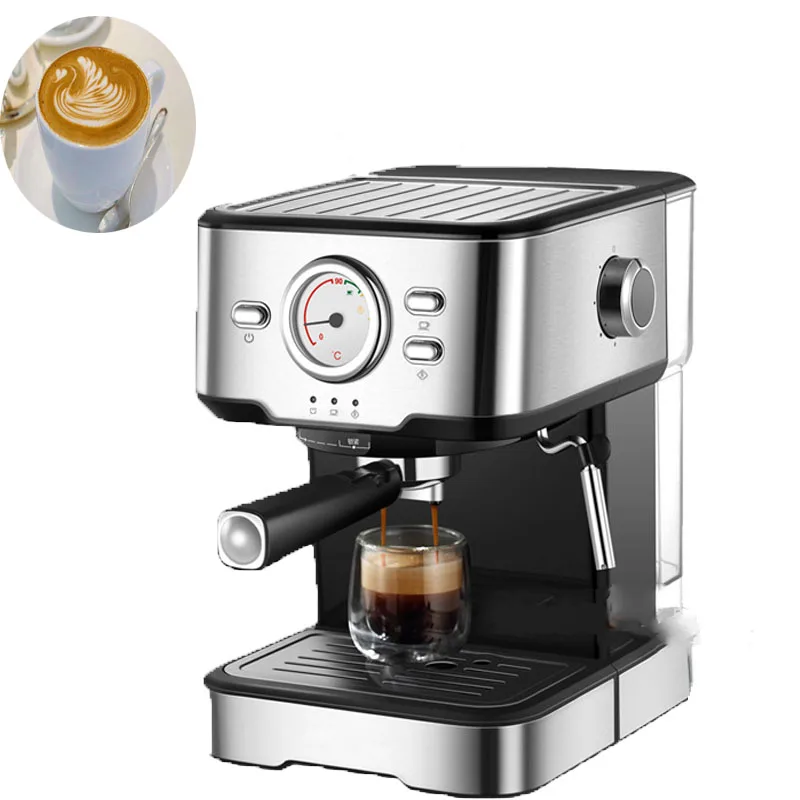 

CE Coffee Maker Semi Automatic Machine With Complimentary Milk Bubble Cup Milk Bubble Cup Latte Cappuccino Cafe Mocha