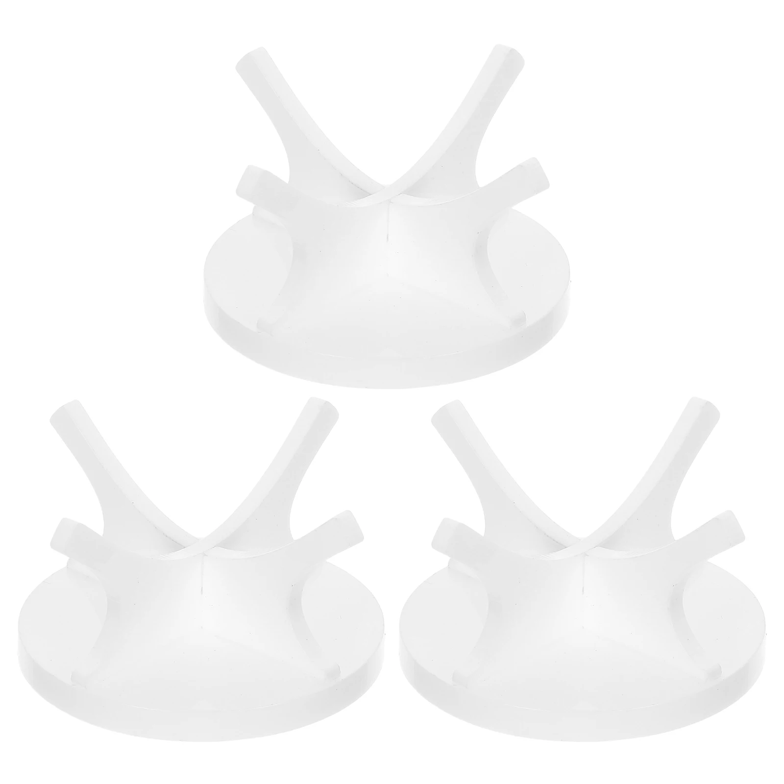 

3Pcs Acrylic Ball Holder Display Stand White for Baseball Softball Golf Tennis Sphere Display Rack Collection Golf Ball Rack