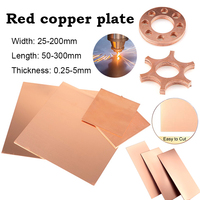 1PCS thickness 0.25-5mm 50-300mm 99.9% purity copper metal plate Good mechanical properties and thermal stability copper plate