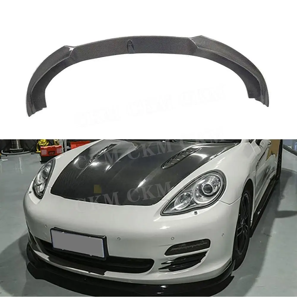 

Carbon Fiber Front Bumper Lip Chin Side Splitters Apron Spoiler for Porsche Panamera 970 2010-2013 FRP Car Styling Accessories