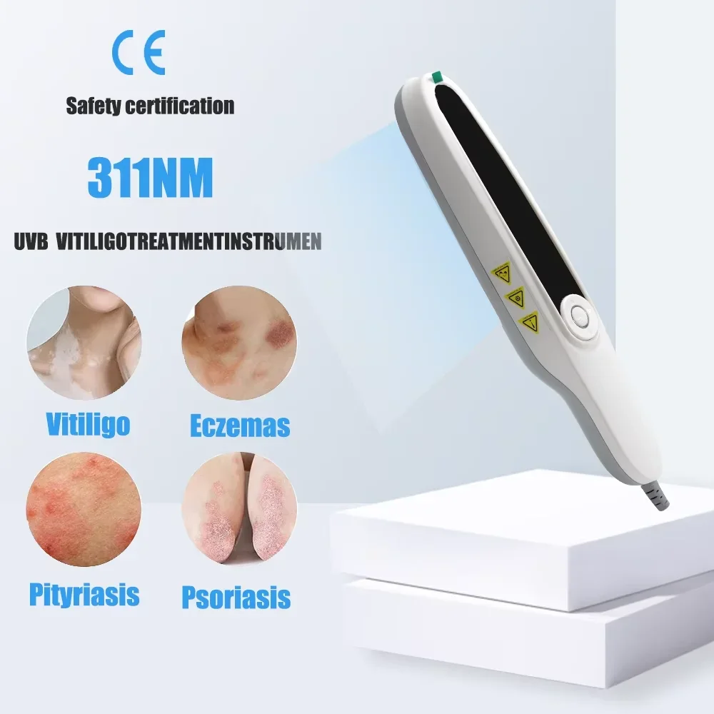 

Excimer Phototherapy Lamp 311nm UVB for Vitiligo Psoriasis Eczema Pityriasis Treatment Rose Spots Skin Condition Improvement