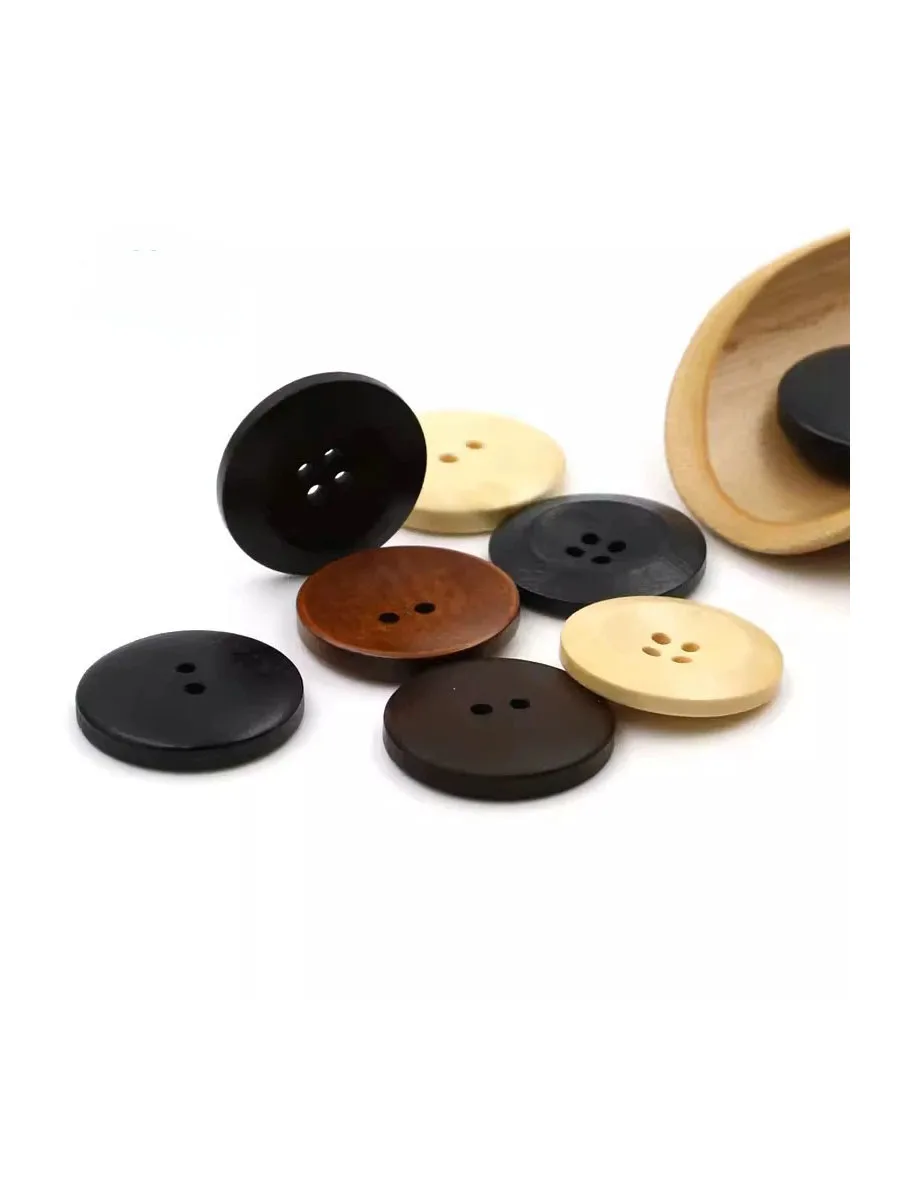 10pcs 18mm 라운드 나무 단추 DIY 의류 의류 바느질 장식 단추 의류에 대 한 Scrapbooking 단추