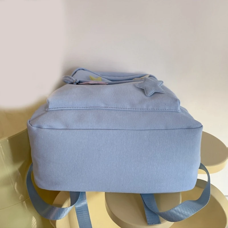 Mochila leve para laptop com bolsa escolar estrela nylon para uso diário compras