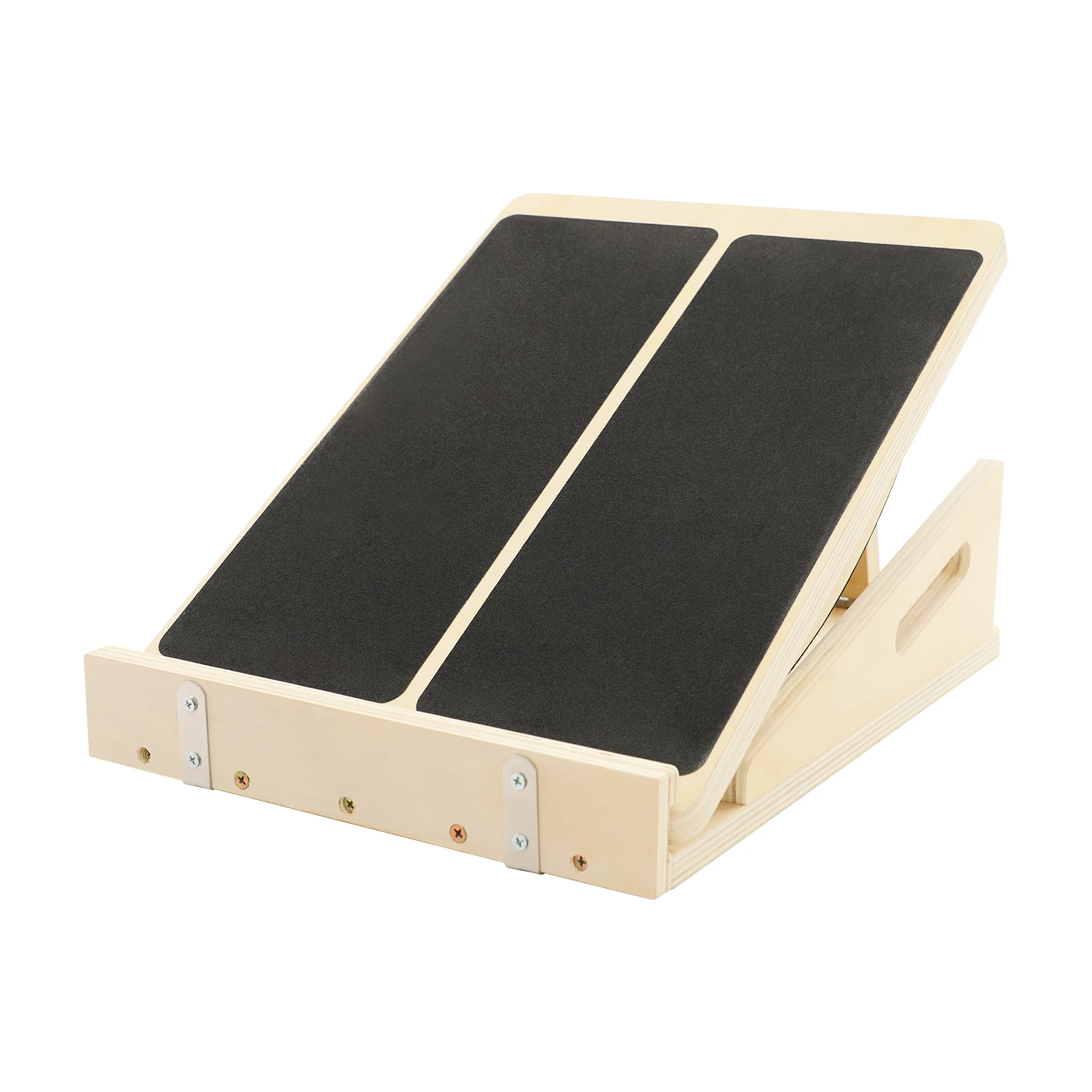 2-in-1 Schrägbrett, Holz-Balanceboard für Erwachsene, Verstellbarer Neigungswinkel, für Wadenstreckung, Gleichgewichtstraining, 200kg Tragkraft