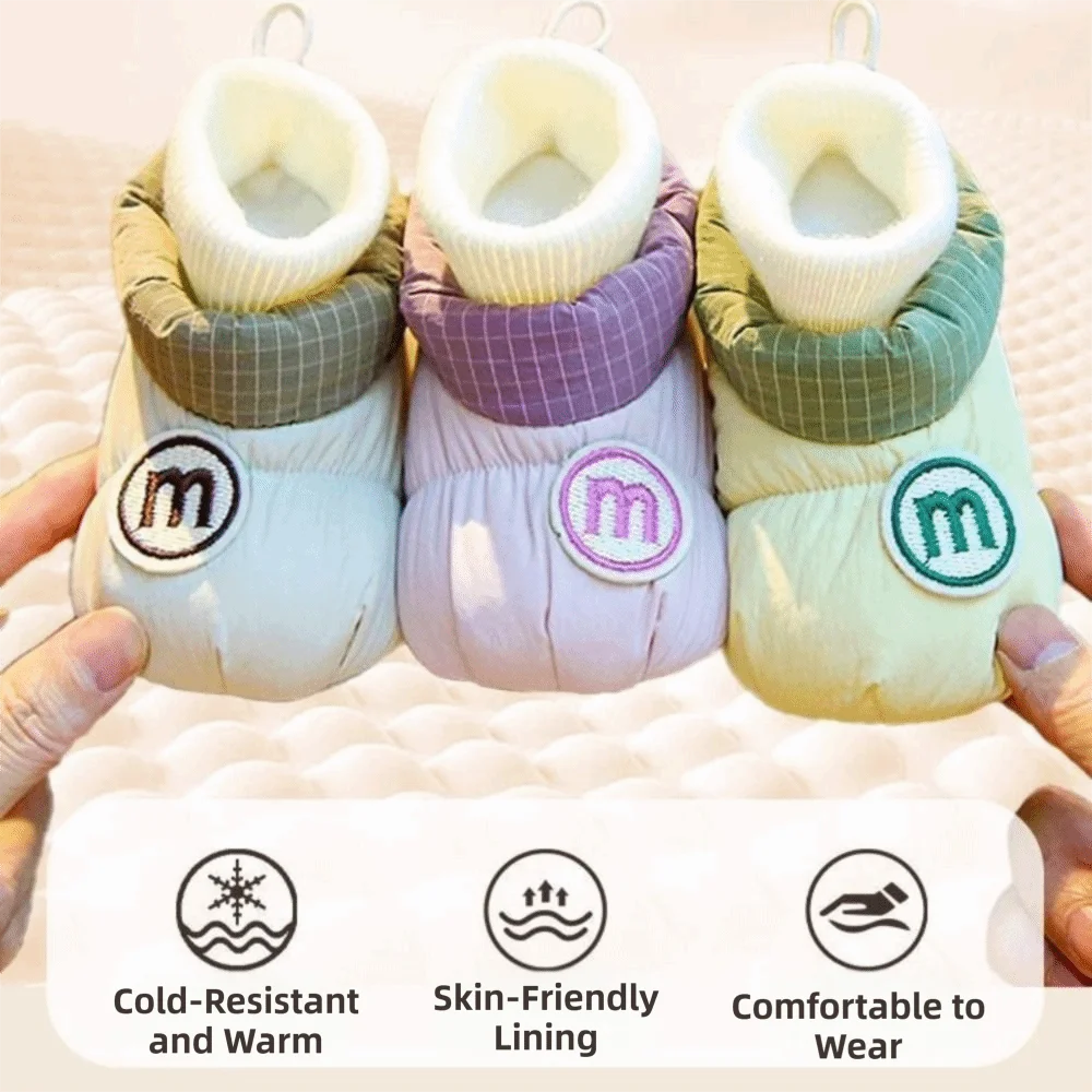أحذية أطفال شتوية جميلة مضادة للانزلاق أحذية أطفال دافئة ناعمة ومريحة للأطفال الرضع