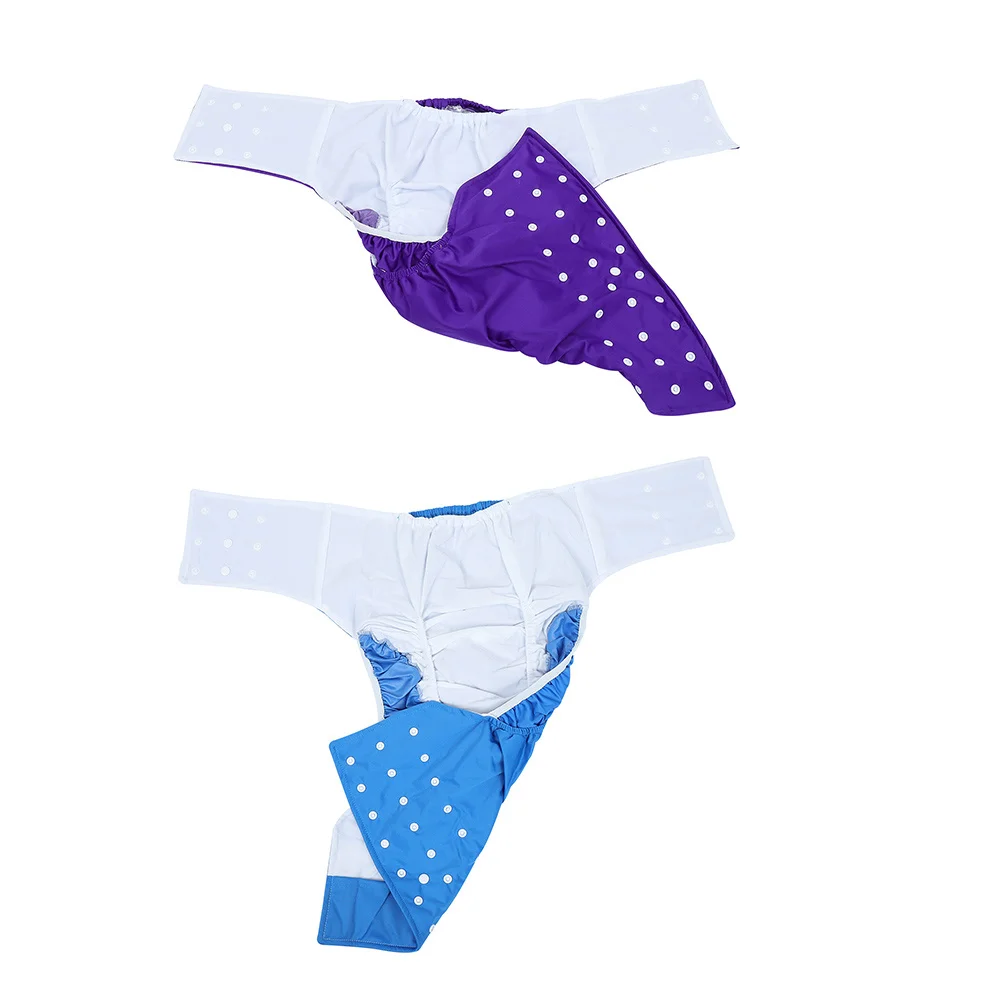 

2Pcs Waterproof Leakproof Adult Cloth Diapers Reusable Washable Nursing Diaper for Men Women Elderly Comfortable Supple