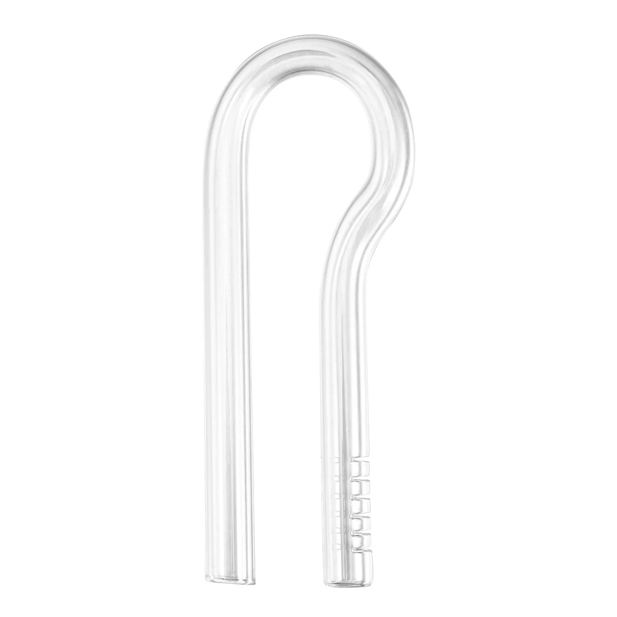 

R Shaped Aquarium Glass Water Inlet Tube 13cm Stable Current Prevent Flooding Aquarium Water Inlet Outlet Tube