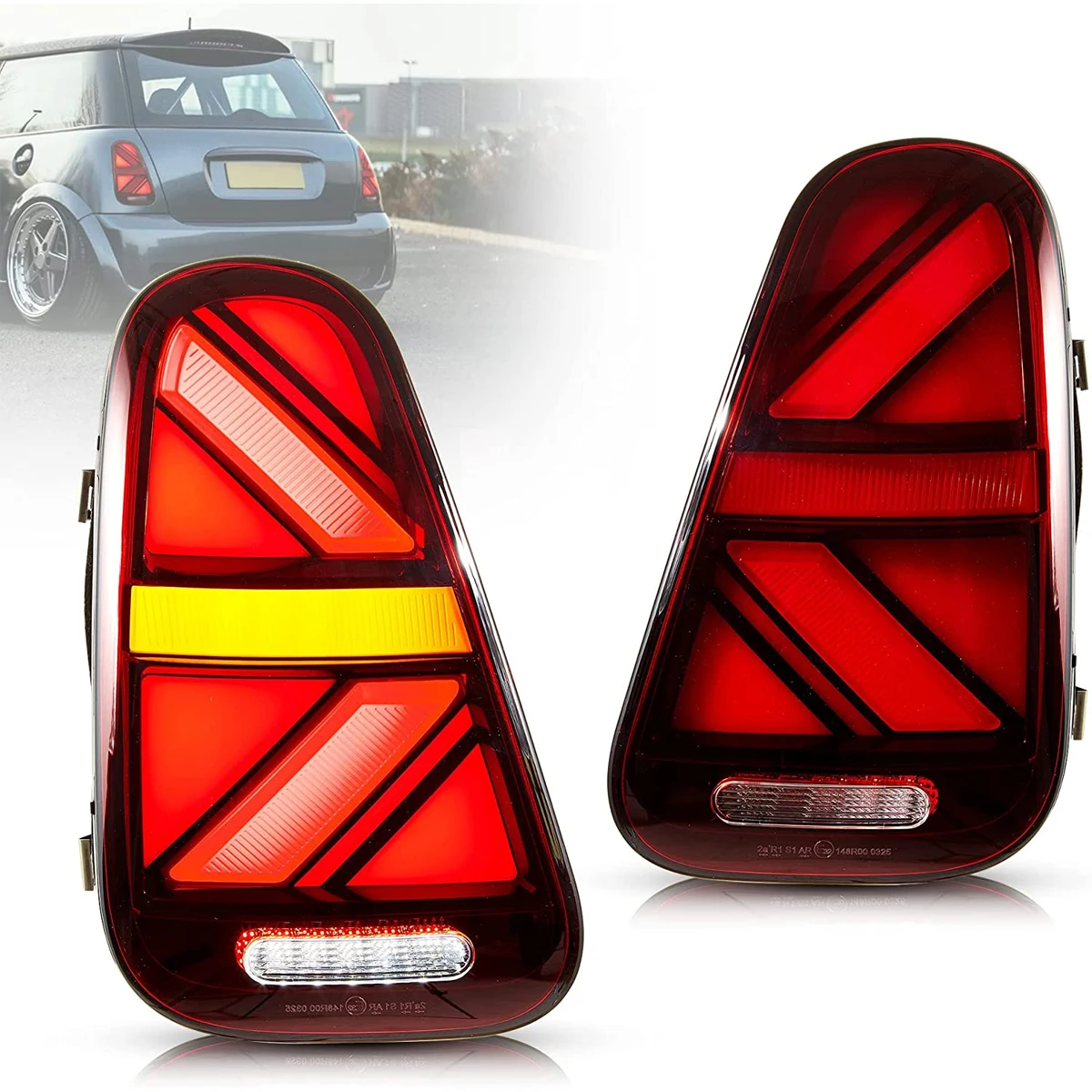 

Car LED Light Tail Lamps Rear Taillights Assembly For BMW MINI Coopers R50 R52 R53 Hatchback Convertible 2001-2006 DRL