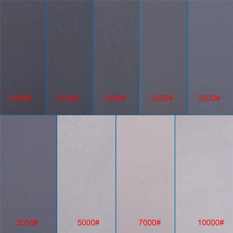 2025+ 84 قطعة من ورق الصنفرة الرطب والجاف تشكيلة حصى 1000 1200 1500 2000 2500 3000 5000 7000 10000 مجموعة ورق الرمل #4