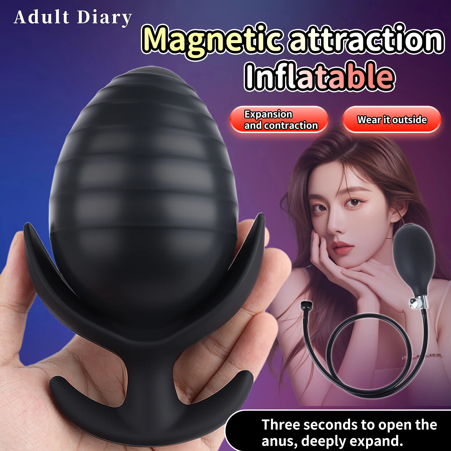 ضخمة نفخ الشرج/مؤخرة المكونات توسيع الشرج مضخة موسع الشرج دسار/كرات/لعبة/موسع الذكور ماتسوبيتر جهاز تدليك للبروستاتا