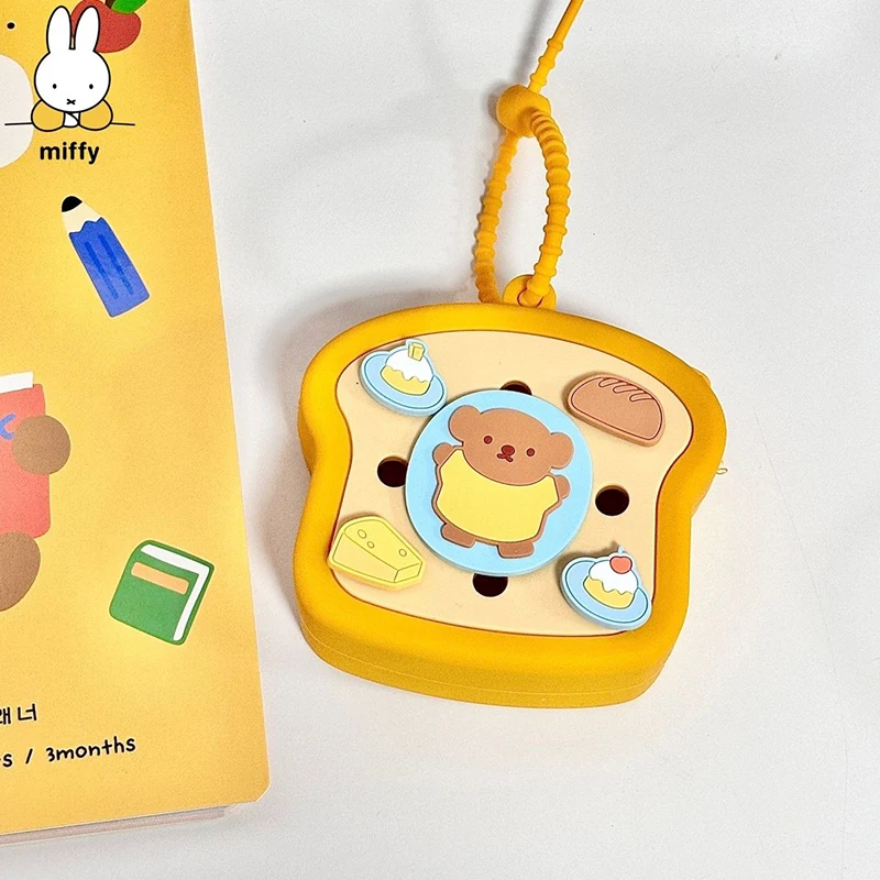Coin Purse Kawaii Miffy Boris Series Multifunctional Mini Storage Bag Creative Silicone Rubber Anime Accessories Perfect Present