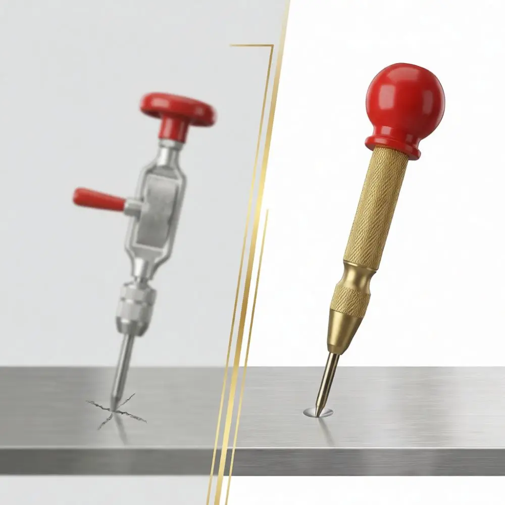 Automatic Center Punch Tool For Huilong Precision Drill Positioning Impact Marker Metal Wood Hole Locator Hand Device