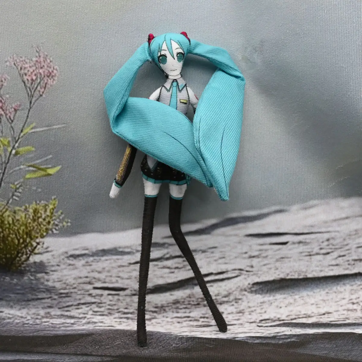 Anime h-miku boneca de pelúcia com fio poseable esqueleto ação bonecas engraçadas acessórios fofos anime presentes de pelúcia