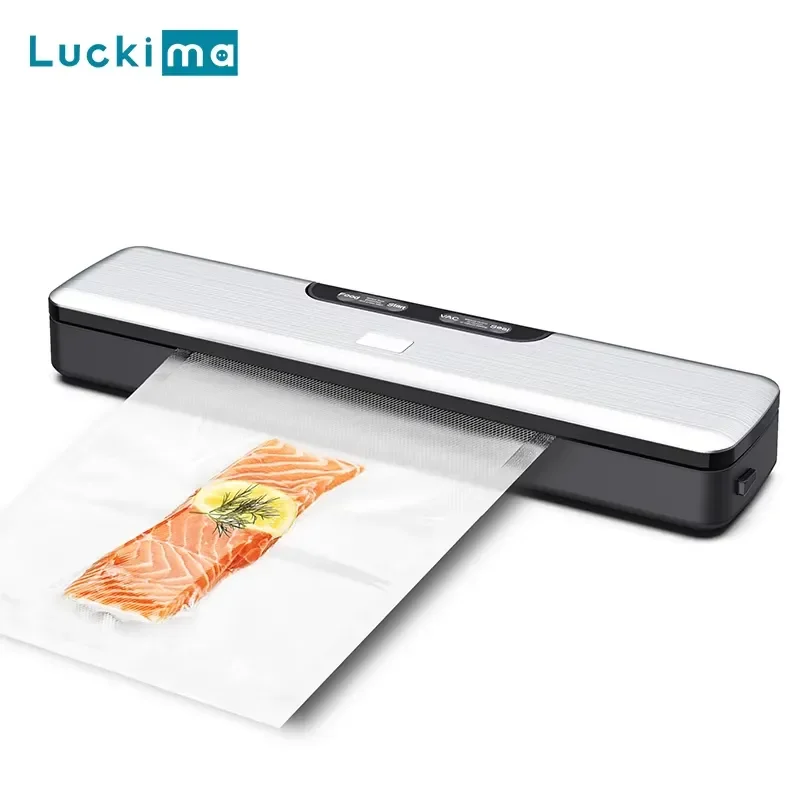 New Electric Vacuum Sealer Home Food Packaging Machine 5mm Heating Width US EU UK AU Plug 110V 220V 240V Automatic Food