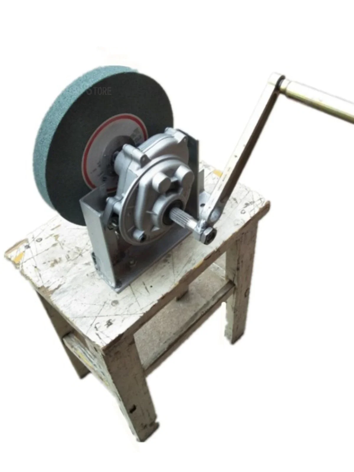 Hand Grinder with Bearings Manual Grinder Kitchen Knife Machine Scissors Hand Grinder Grinding Wheel Frame