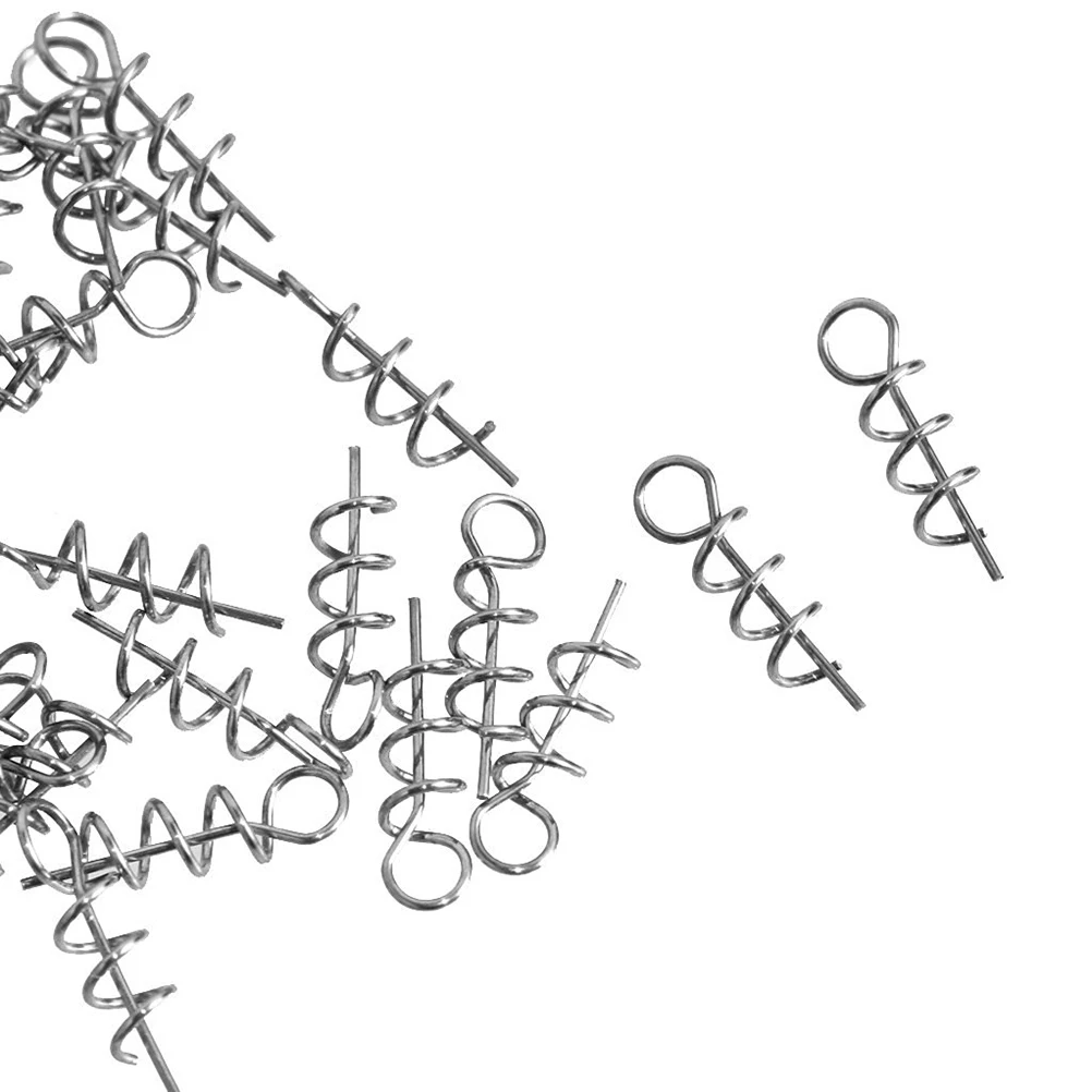 

Locking Needle Soft Bait Pin Durable Lightweight Anti Rust Spring Fixed Screw Crank Hook Lure Baits Fishing Latch Pin