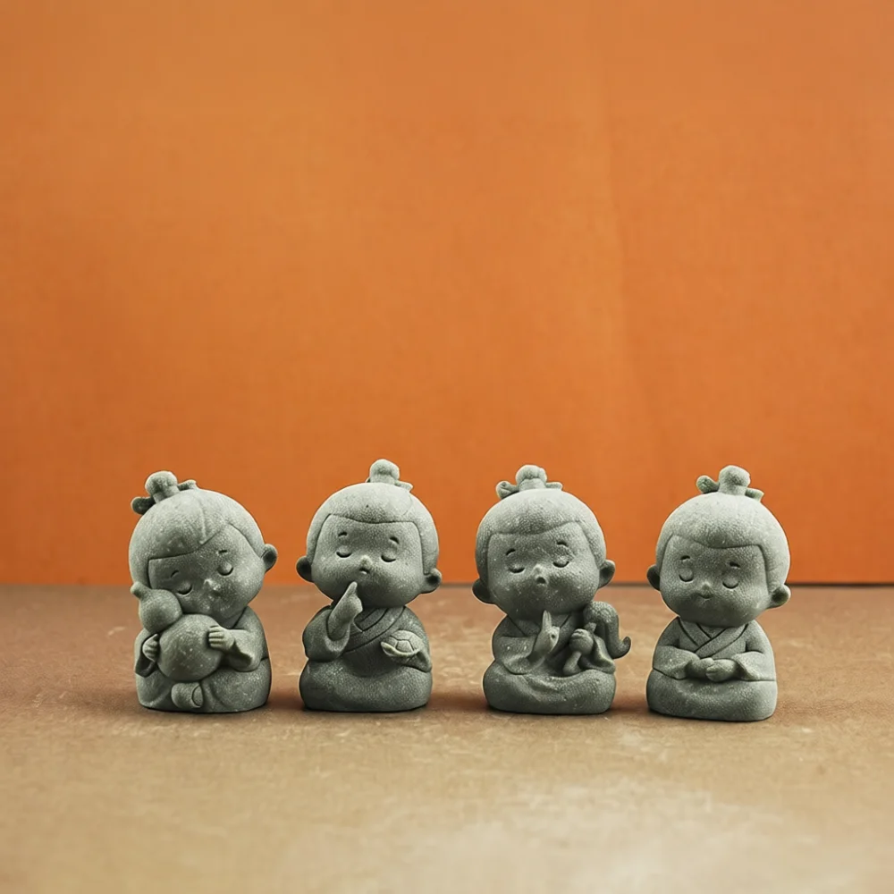 Resin Monk Ornament Zen Buddhi - Interior Design Zen recension och pris