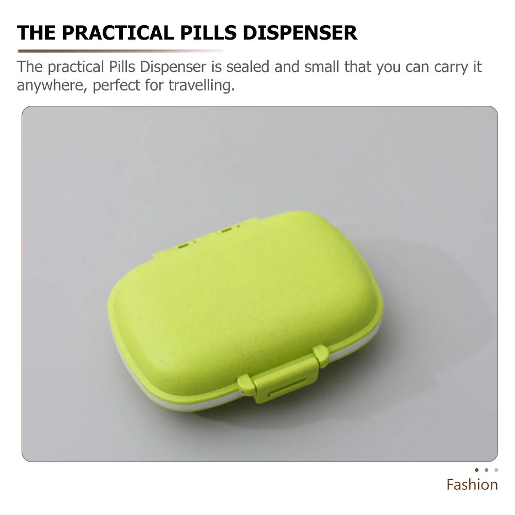 

6pcs Anti-Moisture Medicine Case Compact Portable Pill Organizer Multi-Grid Travel Pills Box Convenient Daily Use Storage