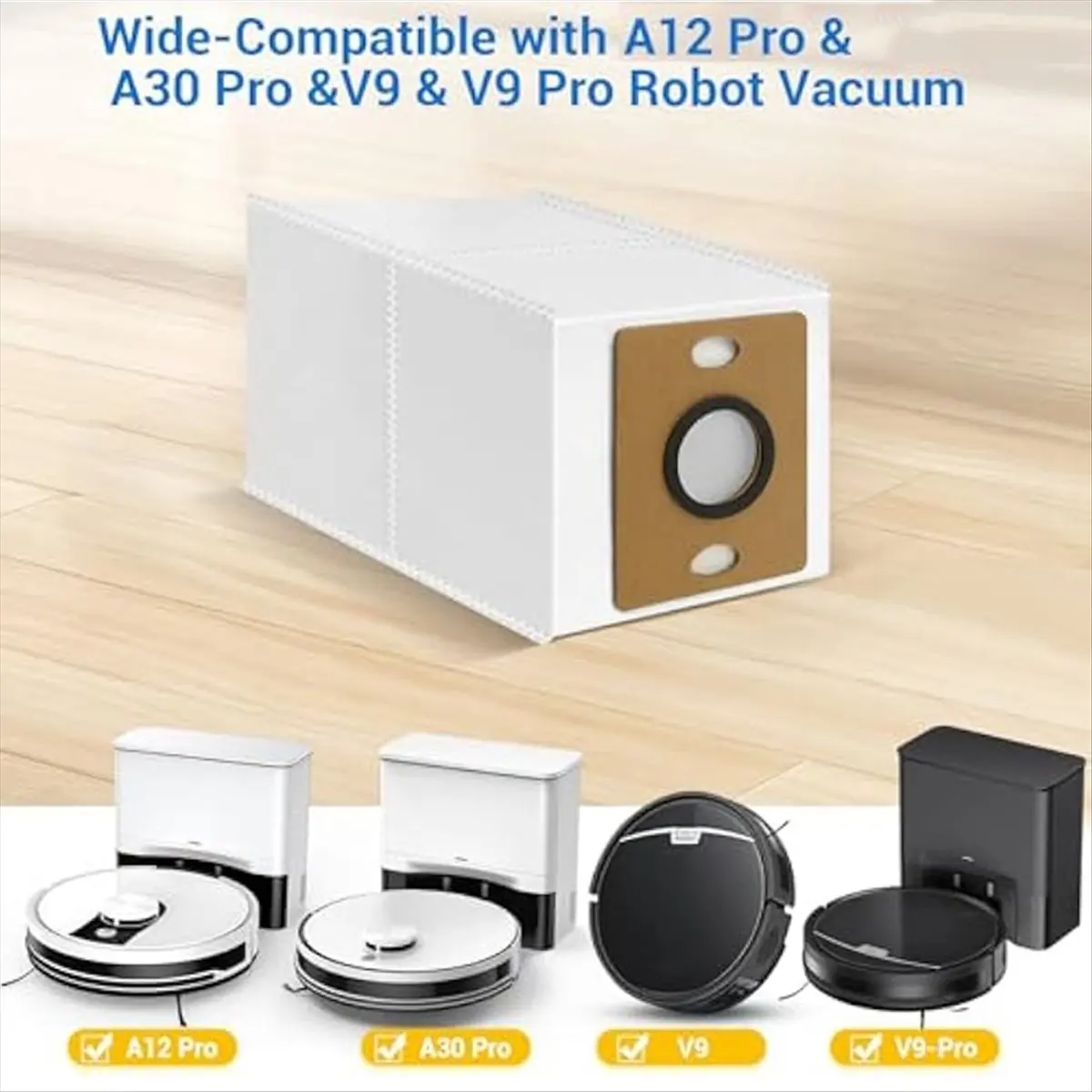 Paquete de 14 bolsas de polvo para A12 Pro/A30 Pro/V9/V9 Pro/bolsas de vacío Robot bolsas de gran capacidad para aspiradora doméstica