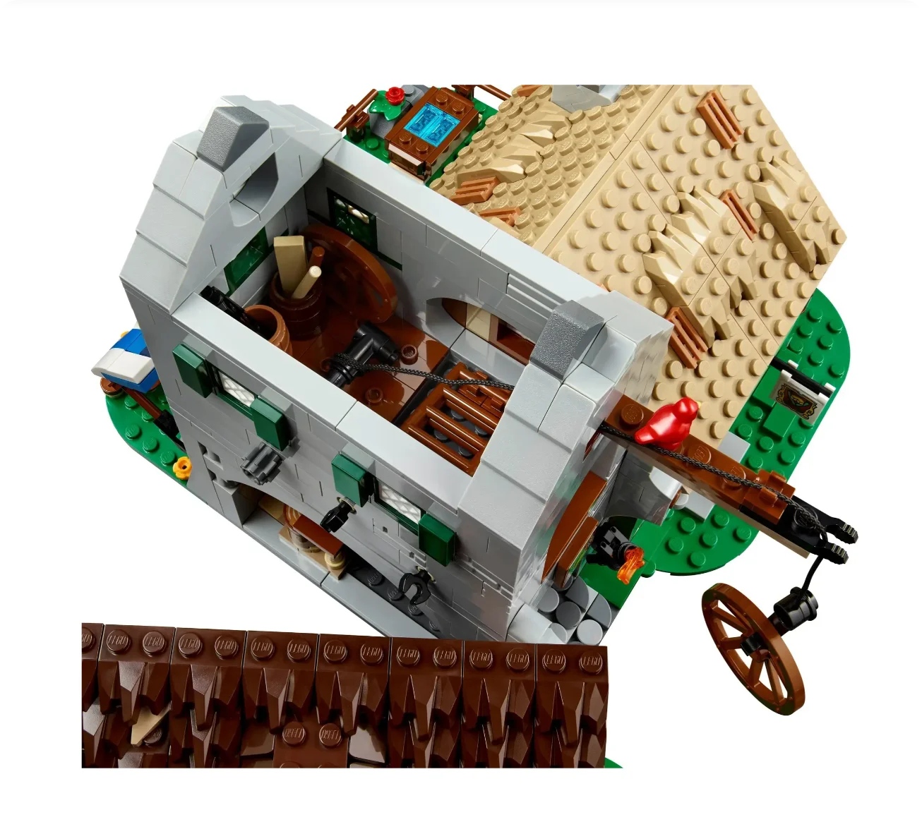 New medieval town DIY Educational Toy Brick European Architecture Model Building Blocks Christmas Birthday Gift image 2