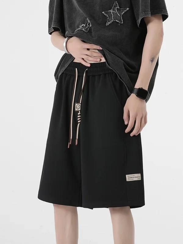 

American Sle Loose Fit Color Men's orts Summer Casual Spor Straight Leg Five Inch Pants Youth Faion Trendy Brand