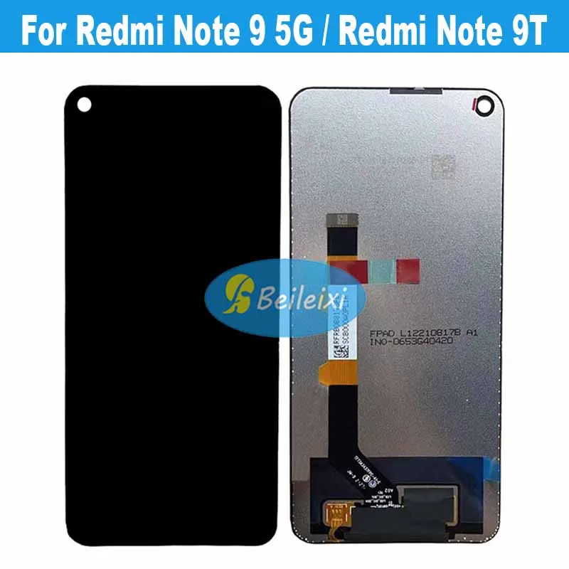 

For Redmi Note 9 5G M2007J22C LCD Display Touch Screen Digitizer Assembly For Redmi Note 9T M2007J22G