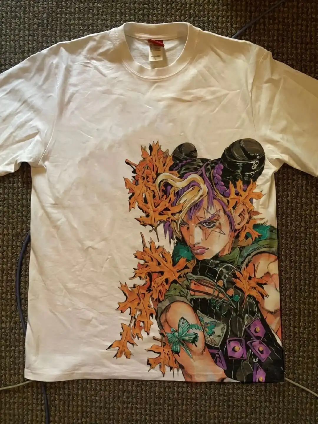 Herren O-Ausschnitt Jojo Bizarre Adventure Anime T-Shirts Gewaschene Baumwoll-T-Shirts Kurzarm-Shirts Tops Sweatshirt Sommer Herrenbekleidung