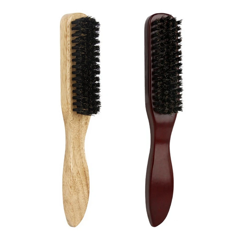 Spazzola per capelli leviganti, spazzola per capelli di cinghiale, spazzola per capelli da donna e da uomo spazzola per barba da barbiere