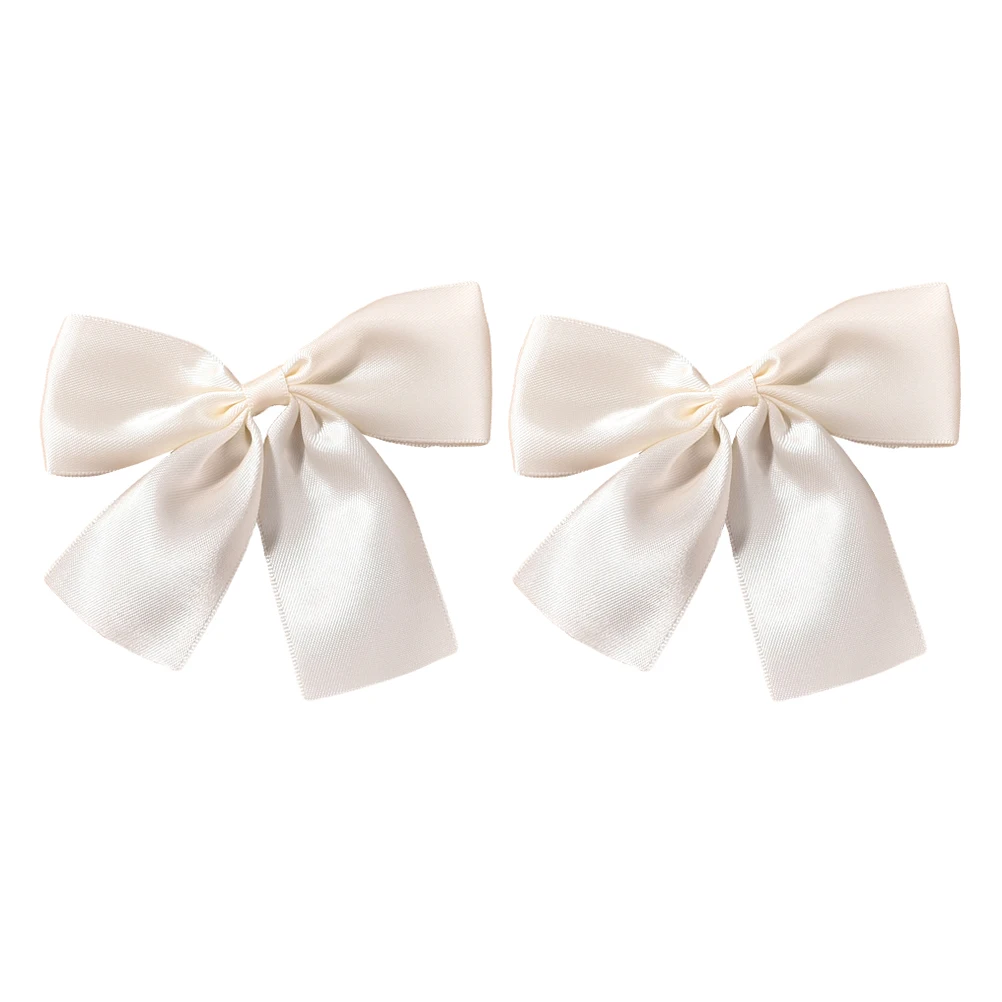 

2pcs Wedding Accessories Bridal Bow Clips Fabric Pins Headband Thick Thin Hair Straight Curly Special Occasions Hair Bowknot