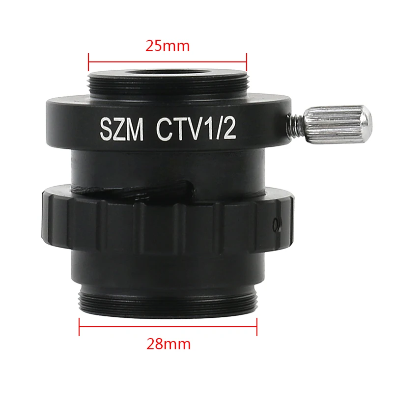 SZMCTV 1/2 1/3 1X Adapter For Simul Focal Trinocular Stereo Microscope HDMI VGA USB Video Camera 0.3X 0.5X C mount Lens Adapter