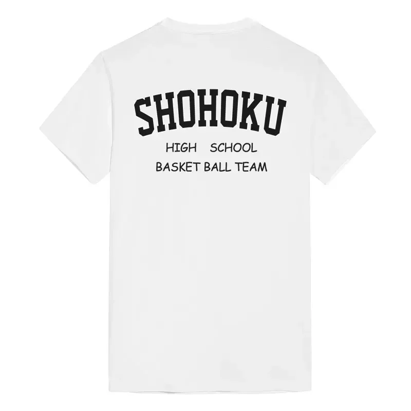 Camiseta de entrenamiento de baloncesto para hombre, camisa blanca de algodón, Anime, slam dunk, the first slam, dunk, Akita, Sannoh, Shohoku, wakkita, Sakura, AGI