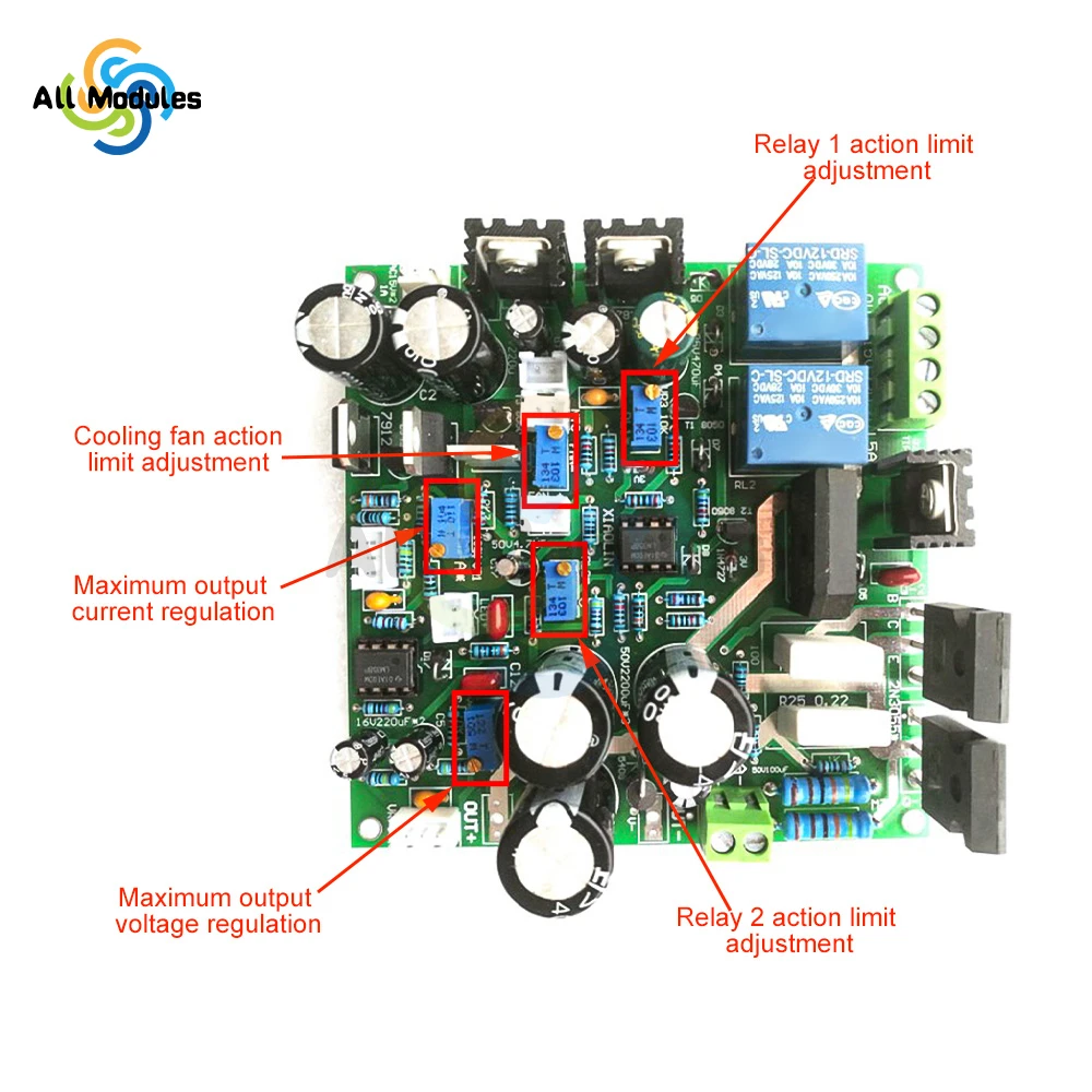 DIY Power Board Kit Adjustable Power Supply 0-30V 0-5A Learning Experiment Power Board Constant Voltage and Current Power Board