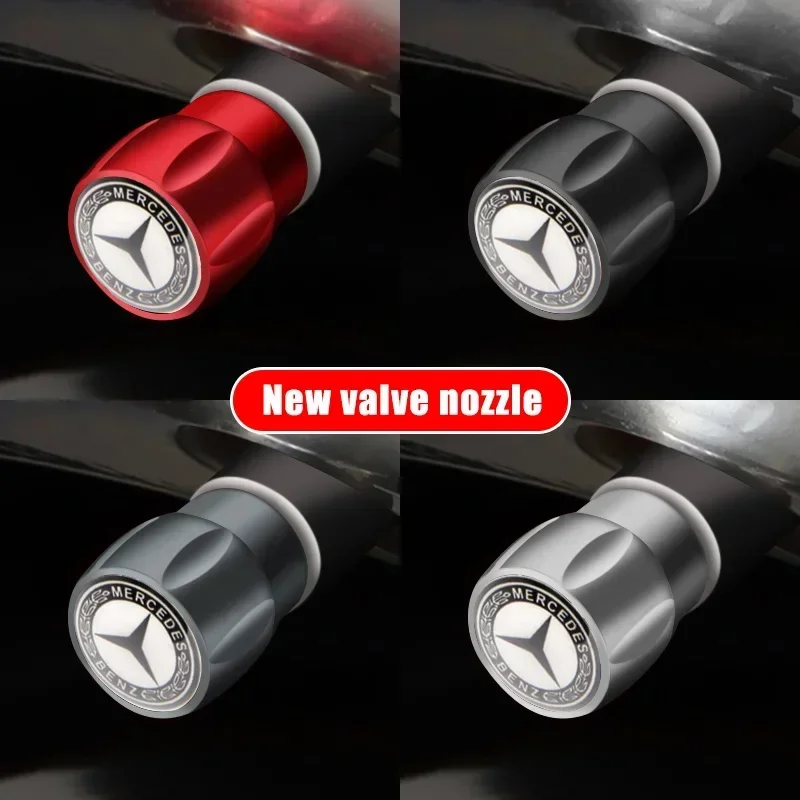 For Mercedes Benz W210 W211 W124 W176 W203 W204 W212 W123 W124 W205 CLK CLS GLA Car Wheel Tire Valves Tyre Stem Air Caps Cover