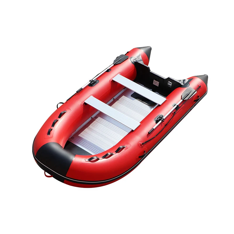 Hot Sale Aluminum Floor Folding Fishing Sport Boat PVC 3.8M Inflatable Rescue Rubber Boat