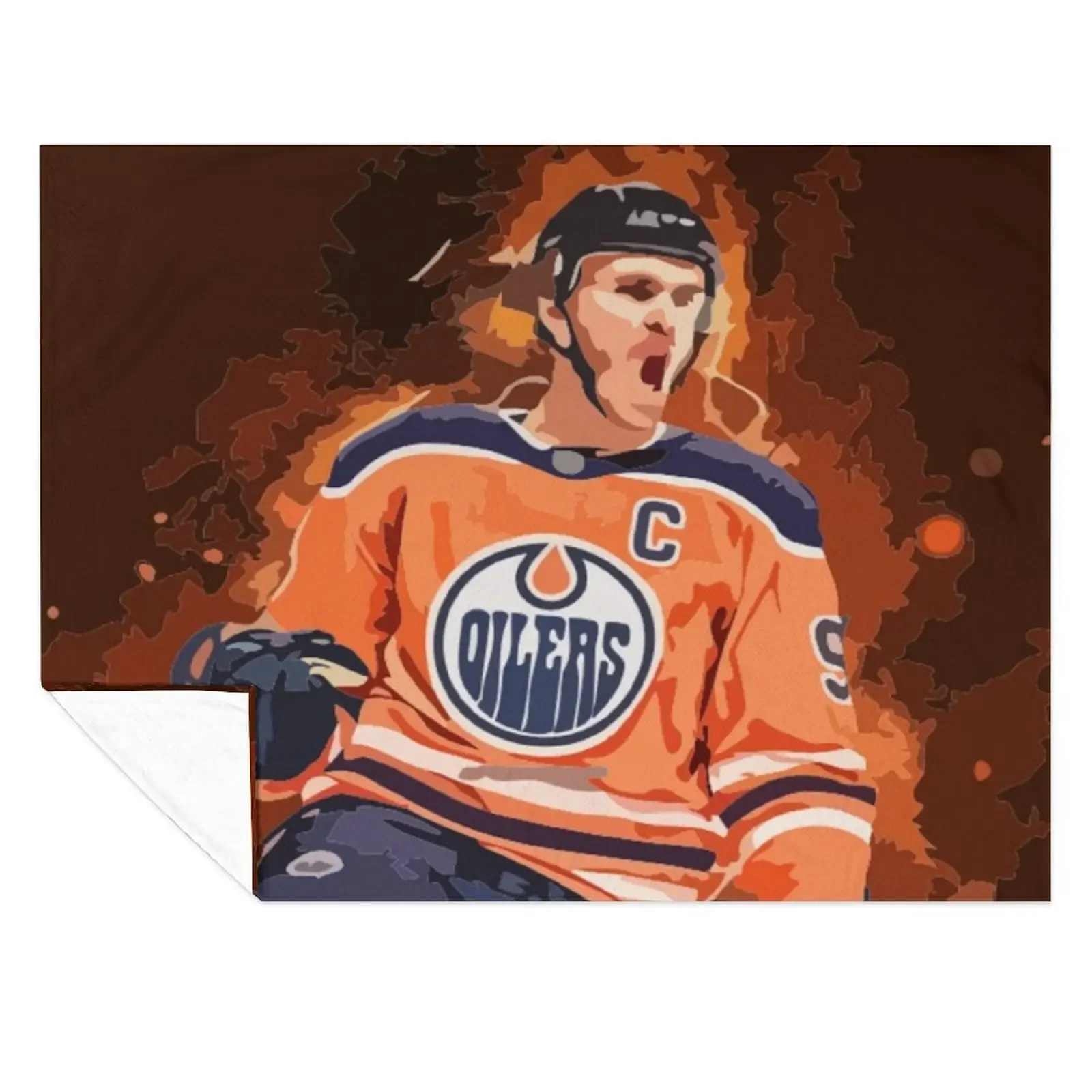

Connor McDavid Painting Throw Blanket Decorative Throw bed plaid Heavy Warm Blankets
