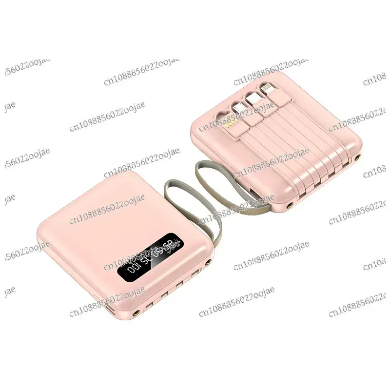 Mini 20000 MA with Cable Power Bank Large Capacity Compact and Convenient Mobile Power Supply