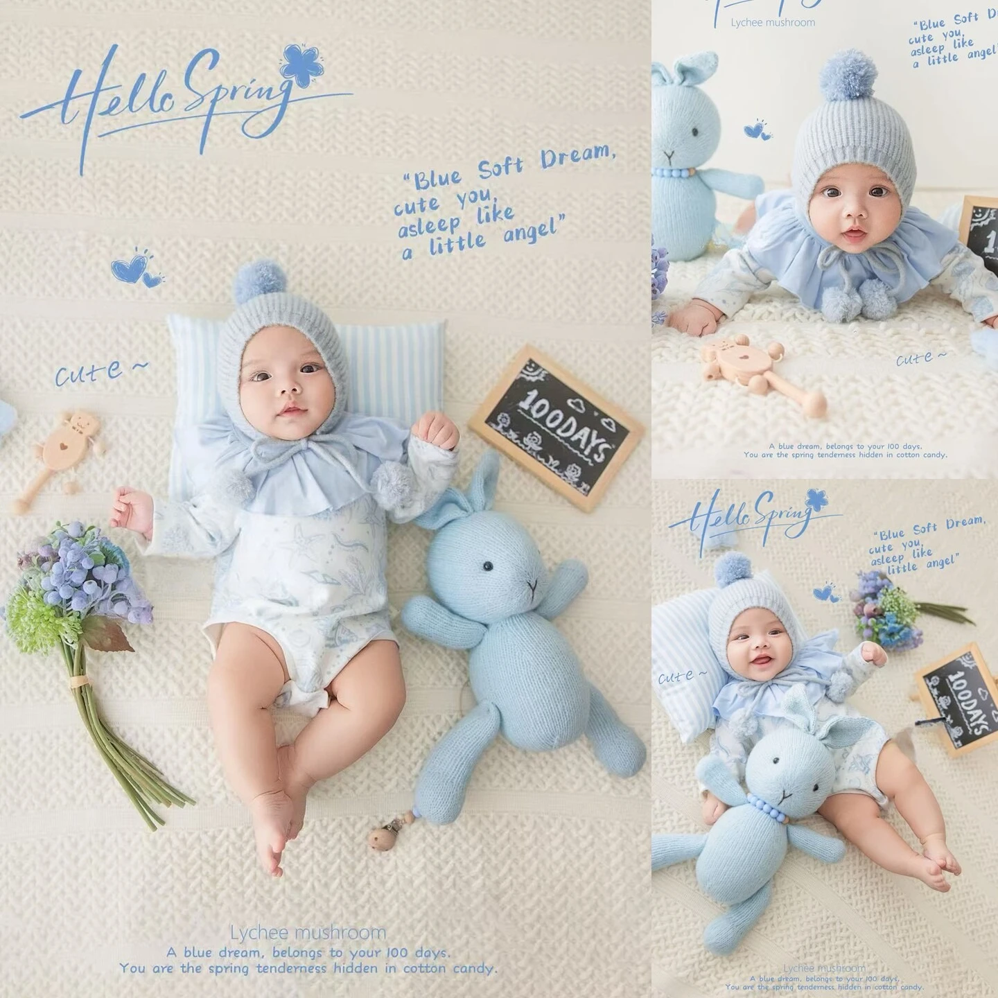 newborn-photography-props-cute-handmade-knitted-bunny-doll-decor-outfit-pillow-florals-theme-set-for-baby-studio-photoshoot