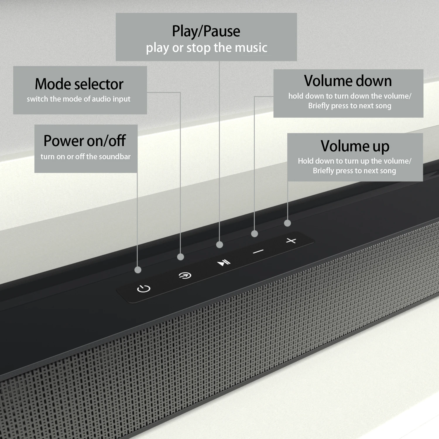 BS-18E TV Sound Bar with Subwoofer Box Soundbar Wireless Speaker Home Theater Surround Sound System Aux/USB/Optical/Coaxial/RCA
