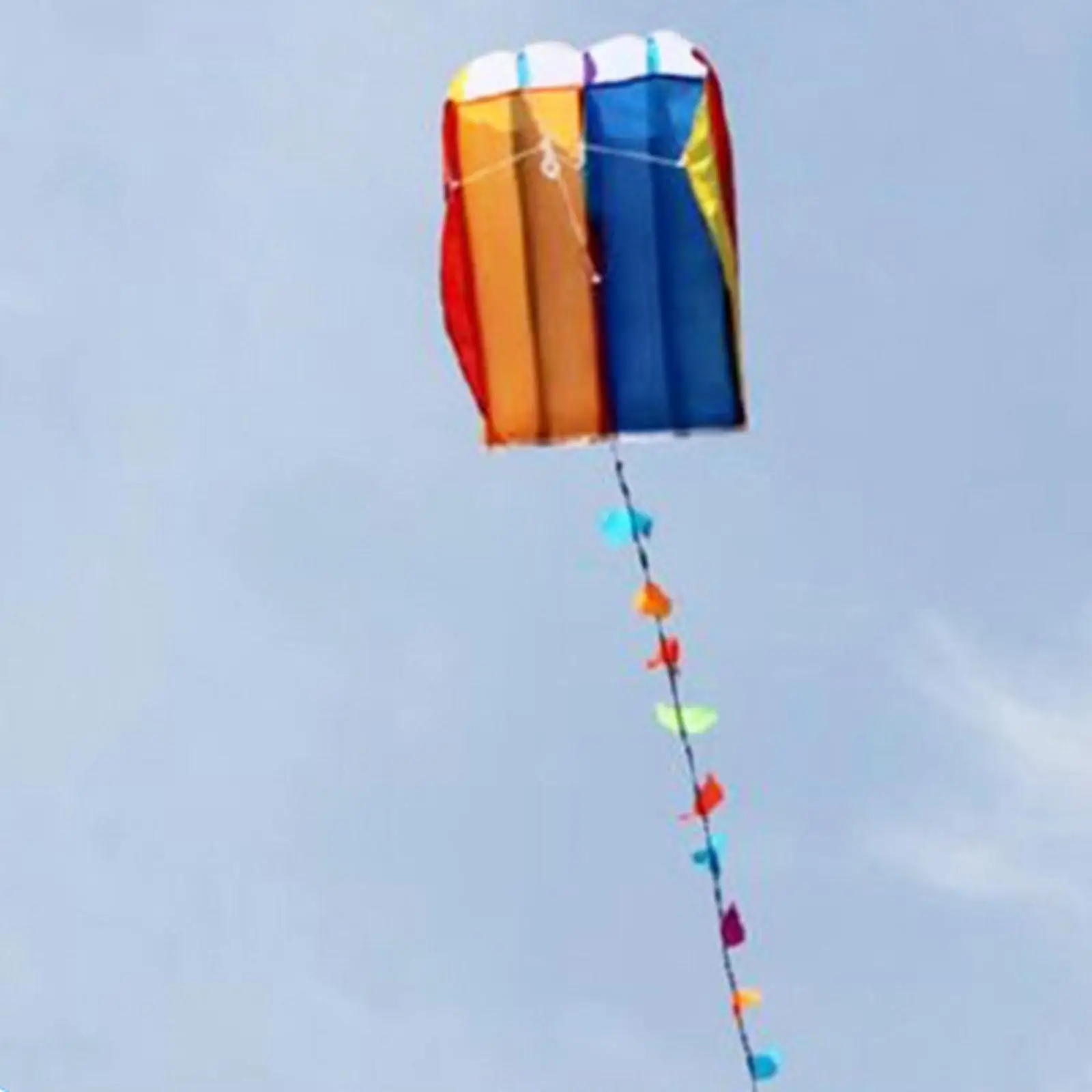 Rainbow Parafoil Kite Easy to Assemble Flying Toy for Travel Yard Boys Girls