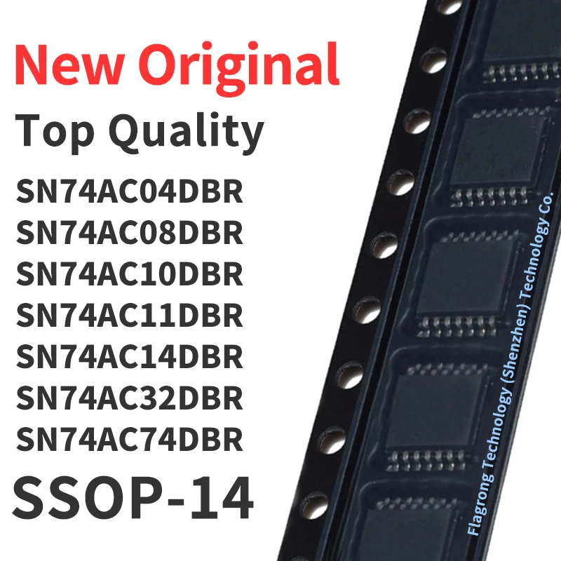 Chip original IC, novo, 10 pcs, SN74AC04DBR, SN74AC08DBR, SN74AC10DBR, SN74AC11DBR, SN74AC14DBR, SN74AC32DBR, SSOP-14