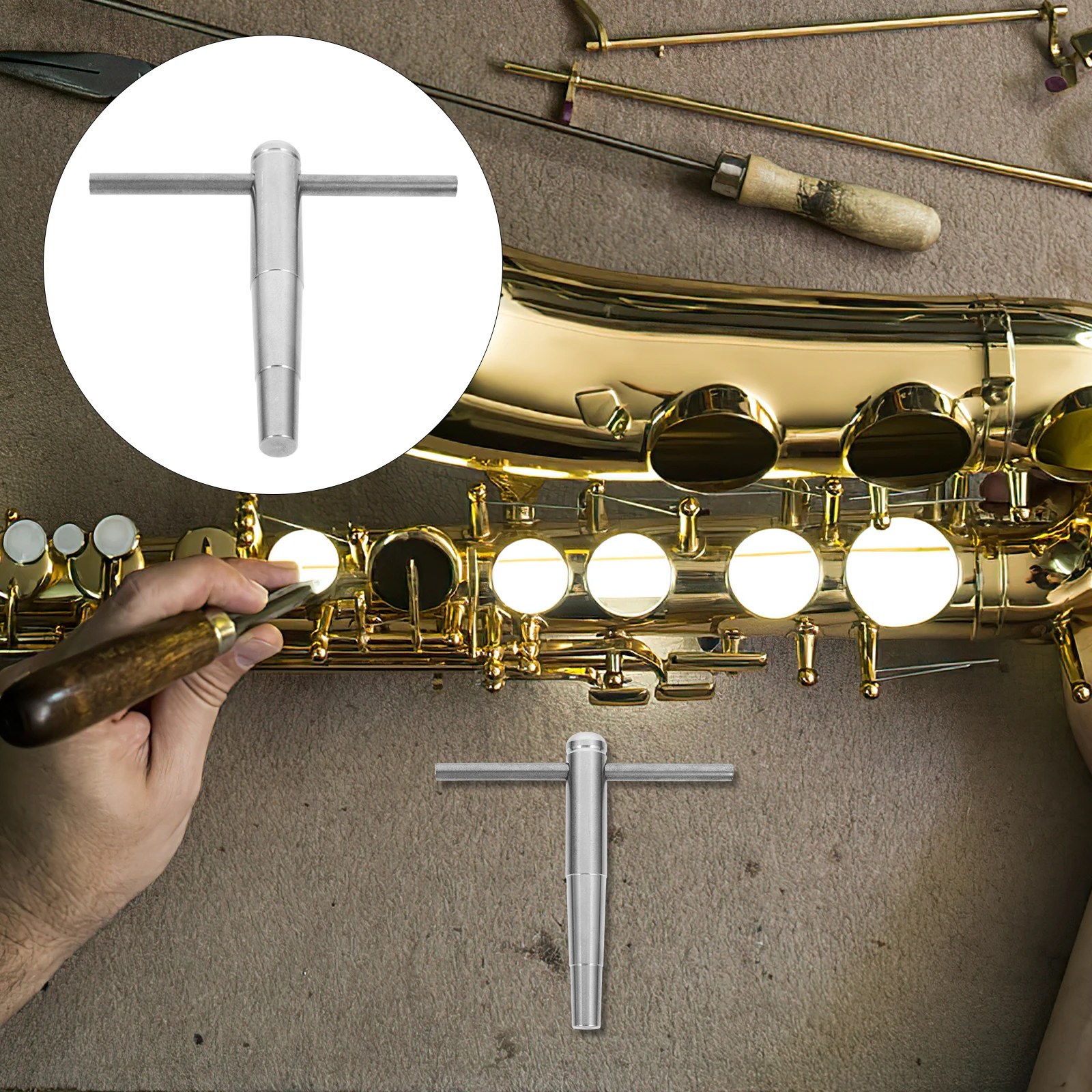 

Trumpet Mouthpiece Repair Tool s Durable Metal Wind Instrument Truing Tools Accessory For French Horn Trombone Music Students