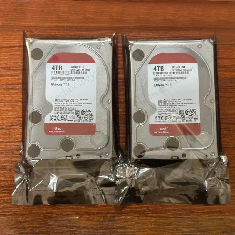For Western Digital WD 4TB Red NAS Hard Disk Drive 3.5'' 4TB Internal Hard Drive 5400RPM SATA 6Gb/s 64MB Cache For Desktop