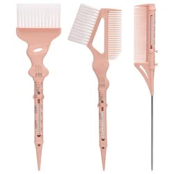 위치 가능한 색칠 머리 염색 브러쉬 플라스틱 쉬운 깨끗한 혼합 그릇 살롱 이발사 색조 브러시 미용 이발 액세서리