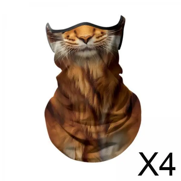 

Cooling Protection Face Scarf Breathable Earloop Neck Gaiter Mask for Cycling Riding and Beach Trips